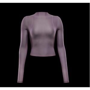 Nike Zenvy Women's Long Sleeve Sheer Crop Top